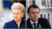 Dalia Grybauskaitė ir Emmanuelis Macronas
