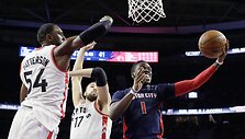Reggie Jacksonas ir Jonas Valančiūnas