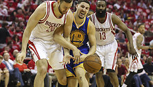 Donatas Motiejūnas ir Klay'us Thompsonas