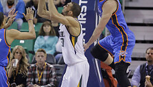 Domantas Sabonis ir Rudy Gobert'as