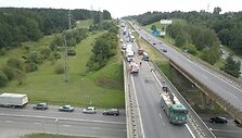 Vilkikų avarija prie prekybos centro &bdquo;Mega&ldquo;