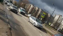 Avarija Kauno P.Luk&scaron;io gatvėje