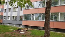 Jonavoje degė butas