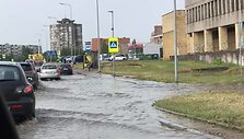 Kaune praūžus liūčiai ėmė skęsti gatvės