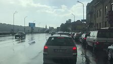 Kaune praūžus liūčiai ėmė skęsti gatvės