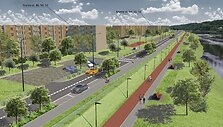 Nemuno pakrantės &Scaron;ančiuose sutvarkymo projekto vizualizacijos
