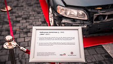 Avarijose sumaitotų &bdquo;CityBee&ldquo; automobilių ekspozicija