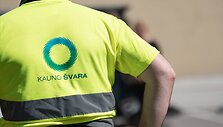 &bdquo;Kauno &scaron;varos&ldquo; darbuotojai i&scaron;bando elektra varomą &bdquo;Renault Trucks D WIDE E-TECH&ldquo; &scaron;iuk&scaron;liavežį