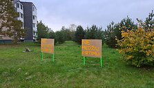 Gyventojų protestas prie&scaron; kelio palei namų langus tiesimą Raudondvaryje