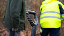 Ąžuoliukų sodinimas Ąžuolyno parke Kaune