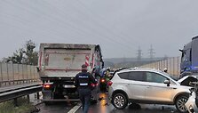 Kauno Vakariniame aplinkkelyje susidūrė 10 transporto priemonių