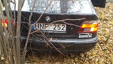 BMW avarija Kauno rajone