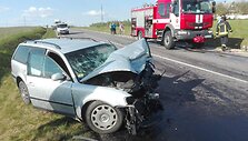 &bdquo;Opel&ldquo; ir &bdquo;VW Passat&ldquo; avarija Kazokinės kaime