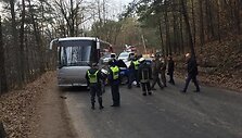 Kaune susidūrė automobilis &bdquo;&Scaron;koda&ldquo; ir autobusas &bdquo;Bova&ldquo;