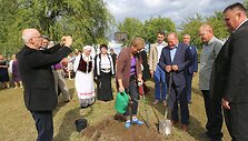 Padauguvos bendruomenė Andriaus Gudžiaus garbei pasodino ąžuolą