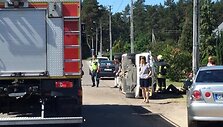 Avarija Medek&scaron;inės gatvėje Kaune &ndash; susidūrė trys automobiliai