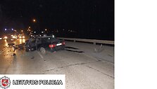 Pirmadienį Marijampolėje ant Kumelionių tilto susidūrė BMW ir &bdquo;Audi&ldquo;