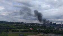 Gaisras buvusiame Vilniaus Kelių policijos pastate
