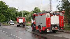 Gaisras buvusiame Vilniaus Kelių policijos pastate