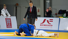 Lietuvos dziudo čempionate sportininkai protestuoja prie&scaron; prezidentą Sinkevičių