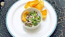 Ceviche su silke arba skumbre