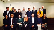 Merūnas ir Erika Vitulskiai su Lietuvos ambasados nariais Tokijuje