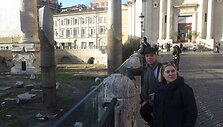 Juozo Statkevičiaus ir Dovilės Filmanavičiūtės vie&scaron;nagė Romoje