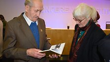 Knygos &bdquo;Varėnos kra&scaron;to dienora&scaron;čiai&ldquo; pristatymas Vilniaus knygų mugėje