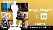 15min ir &bdquo;Multikino&ldquo; &bdquo;Oskarų&ldquo; vakaras