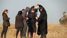 Vaizdo klipo filmavimo akimirka