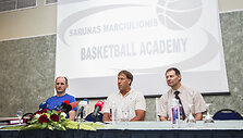 &Scaron;arūno Marčiulionio spaudos konferencija apie jo vardu akademijos likimą