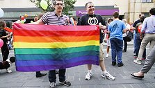 Spalvinga eisena pajudėjo nuo V.Kudirkos aik&scaron;tės link Luki&scaron;kių 