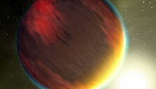 Pegaso žvaigždyne aplink į Saulę pana&scaron;ią žvaigždę skriejanti dujinė planeta &bdquo;HD 209458b&ldquo; dailininko akimis