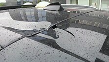 Vandalų apgadintas automobilis 