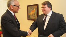 Stefano Sannino ir Linas Linkevičius