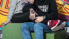 ZX FLUX fotosesija - tatuiruočių meistrė Kamila Vaičiūnaitė ir Tomas Ryba