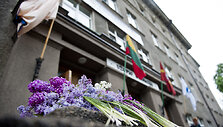 Užupio gimnazijos 70 metų jubiliejaus &scaron;ventės akimirka