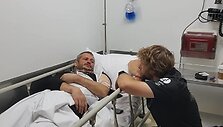 Benediktas Vanagas aplankė Balį Bardauską ligoninėje