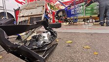 V.Žalos automobilis po avarijos