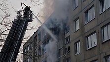 Daugiabučio gaisras Vir&scaron;uli&scaron;kėse