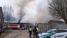 Lentpjūvės gaisras prie Gargždų