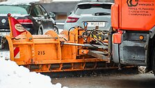Panevėžio miesto gatvių priežiūra pūgos metu