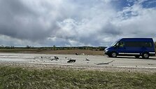 &bdquo;Toyota&ldquo; ir sunkvežimio avarija Varėnos rajone