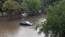 &Scaron;iauliai skęsta po gausaus lietaus