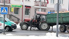 Traktoriaus avarija Joni&scaron;kyje