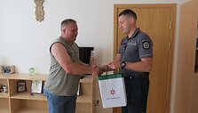 Pareigūnai dėkoja Arvydui Ra&scaron;imui