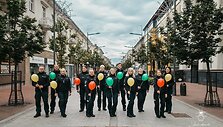 Angelų sargų dieną &Scaron;iaulių pareigūnai pažymėjo netradicine fotosesija
