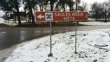 Saulės mū&scaron;io vieta Jauniūnuose.