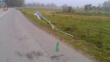 Kėdainių rajone rastas pabėgęs i&scaron; avarijos vietos BMW