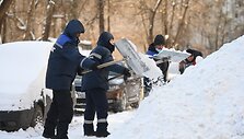 Maskvą nuklojo didžiulis sniego sluoksnis